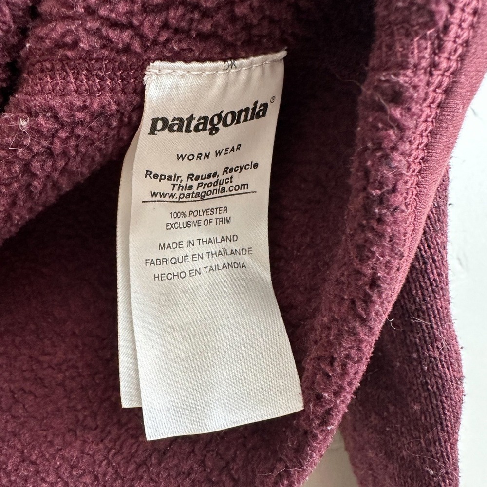 Patagonia | W's Better Sweater 1/4-Zip Fleece Jacket‎ in Dark Ruby Size Small - Picture 6 of 6